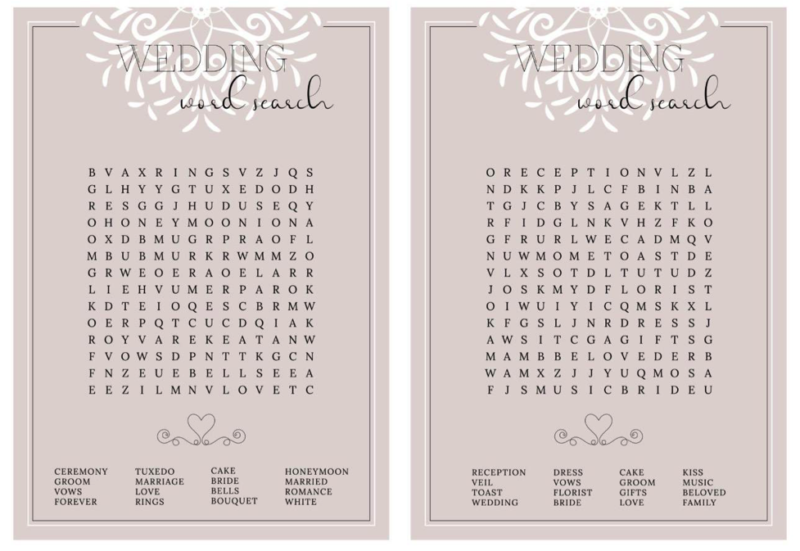 Crossword Puzzles and Weddings2