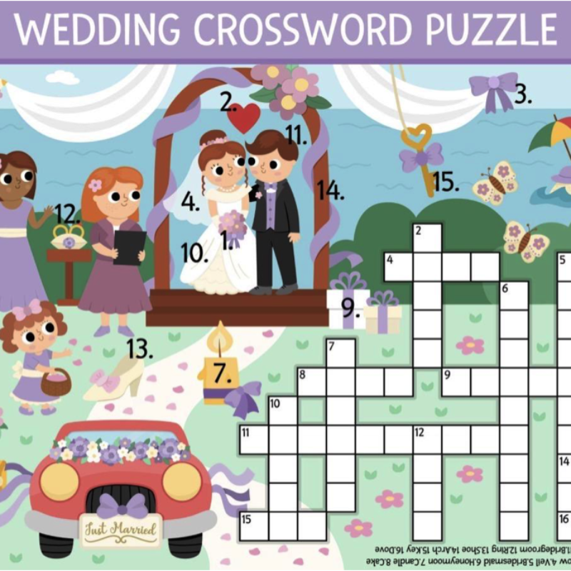 Crossword Puzzles and Weddings3